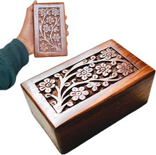 Handmade Wooden Cremation Urns for Human Ashes - Adult Male, Female, and Beloved
