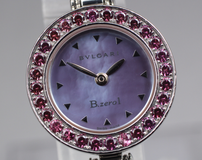 Exc+5] BVLGARI B.zero1 BZ22S Rhodolite Garnet Blue Pink Women's