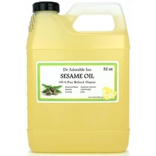 Dr Adorable - 32 oz - Sesame Seed Oil Refined - 100 Pure Natural Organic Cold...