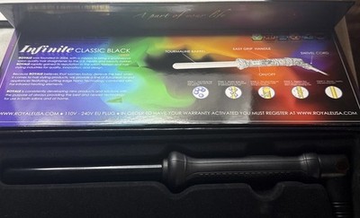 Pro Royale Infinite Classic Black Ceramic Curling Iron