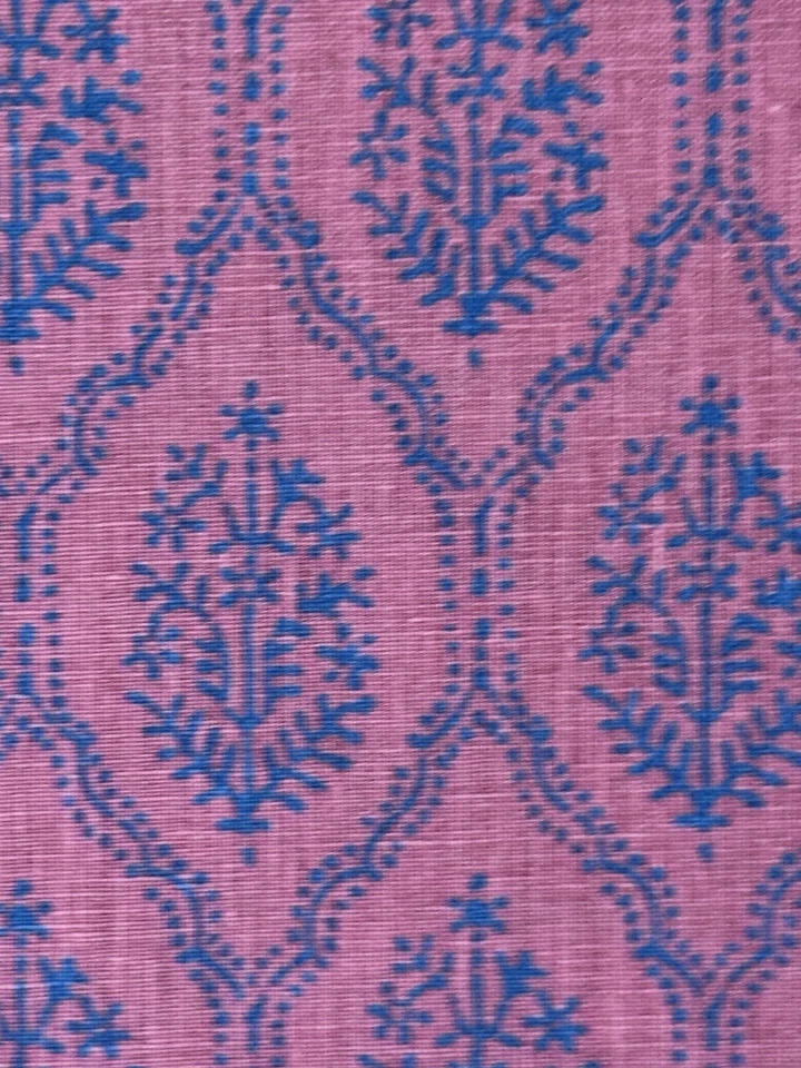 Peter Dunham Bloque Lino JAALI - ÍNDIGO SOBRE FRAMBUESA SKU: 111JAL04 3 yardas Foto 3 de 4