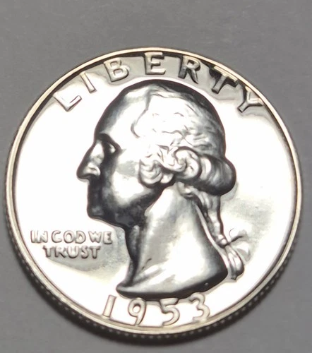 1953 Gem Proof Silver Washington Quarter
