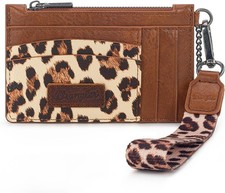 X Wrangler Wallet for Women Ladies Female Card Cases Money Leopard