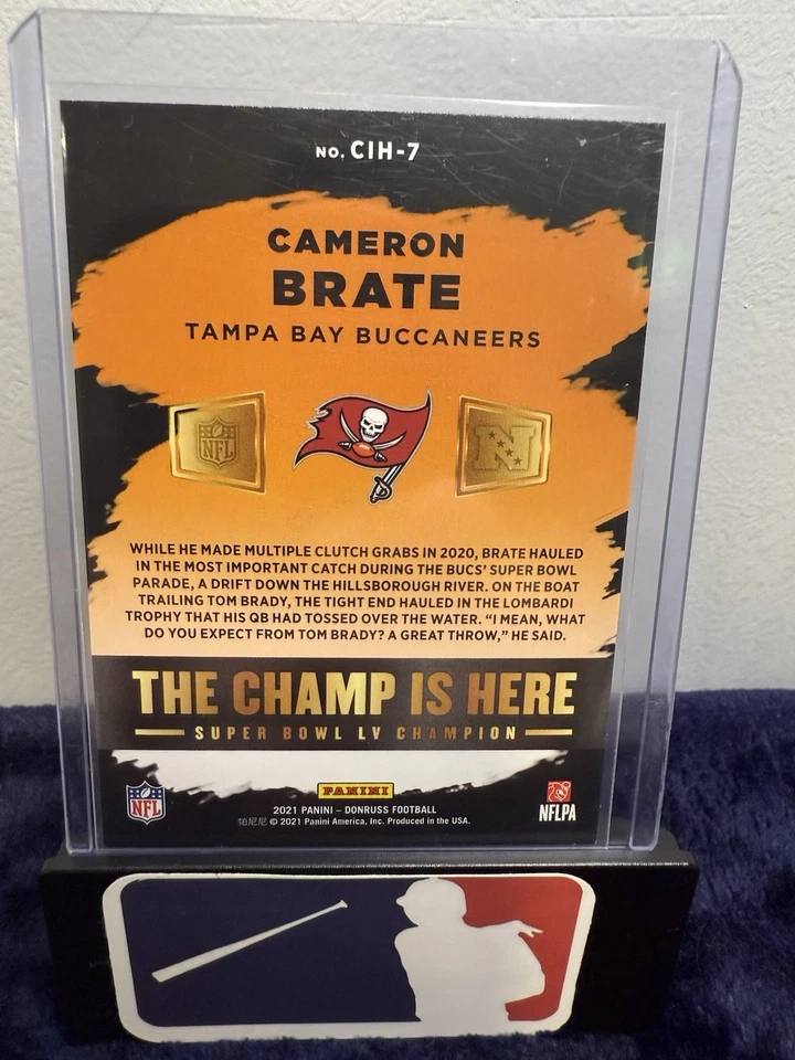 2021 Panini Donruss - The Champ Is Here Cameron Brate #CIH-7 - Image 2 of 2