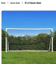 FORZA Football Goals PVC GARDEN GOALS  Steel42 Alu60 Goal Posts – 12x6