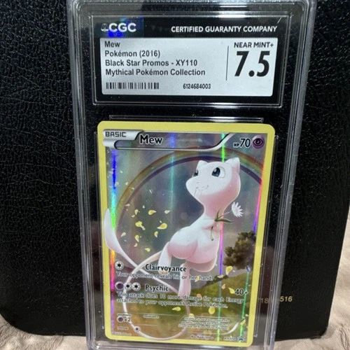 Pokémon Mew CGC 7.5 Black Star Promo XY Holo 2016 XY110 TCG