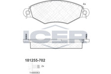 Bremsbelagsatz Vorne Bendix-System für Peugeot 206 2A/C 306 7B Break 7E 97-00