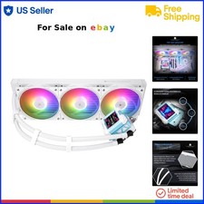 ARGB CPU Cooler Liquid Cooler 360mm Radiator IPS LCD Screen for AM4 Intel
