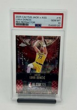 2025 TOPPS CACTUS JACK ALL-STAR GAME #15 LUKA DONCIC RED #2/5 PSA 10 Huge card🔥