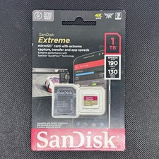 SanDisk Extreme 1TB Micro SD U3 A2 V30 Memory Card for GoPro DJI Drones 4K Video