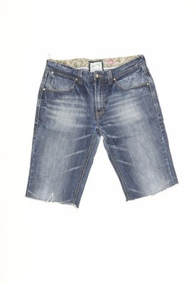 Munitory Herren Jeans blau Cropped Denim, Größe 34