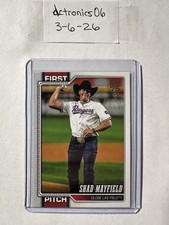 Topps 2026 75 First Pitch Shad Mayfield Globe Life Field Card FP-1 