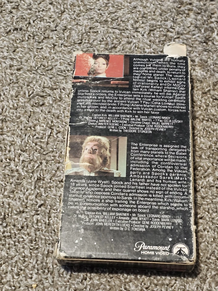 STAR TREK VOL. 2 AMOK TIME & JOURNEY TO BABEL vhs TV SHOW - Image 4 of 4