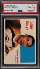 1960 Topps Johnny Bucyk in PSA 8