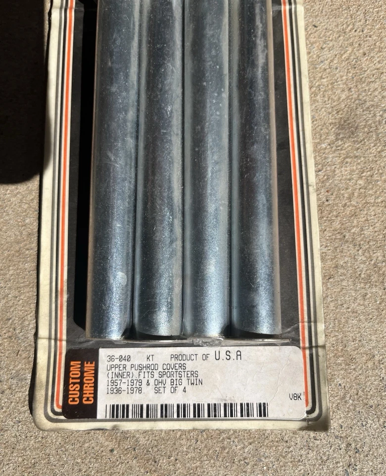 Harley Sportster 57-79 OHV Big Twin 36-early 78 Upper Pushrod Covers Par #36-040 - Image 2 of 2
