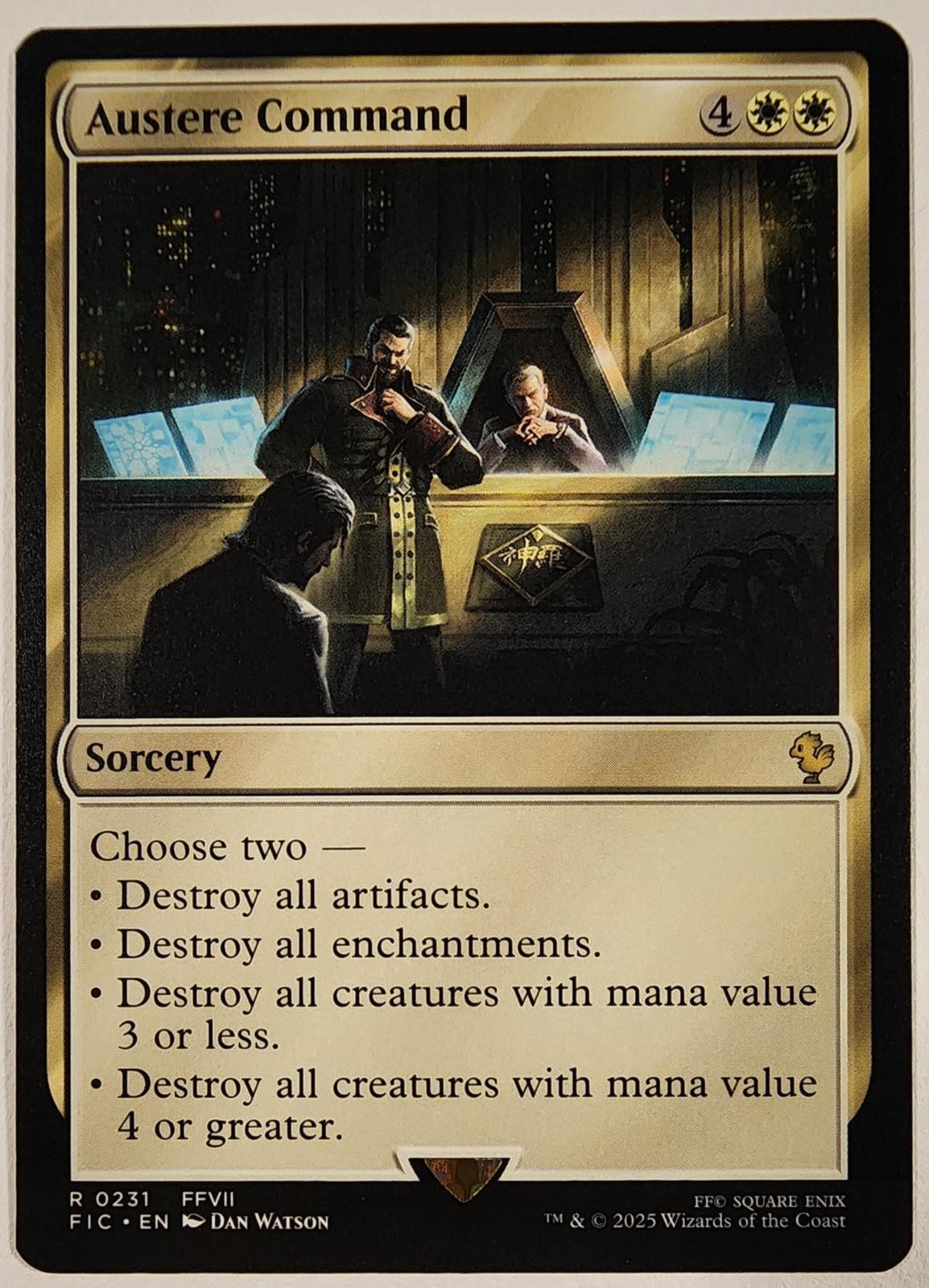 Austere Command 231 Commander: FINAL FANTASY Magic: The Gathering Rare Near Mint