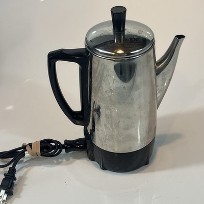 Presto 0282202 Electric Coffee Percolator Pot 6 Cup Stainless Steel