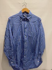 Camicia manica lunga altre marche LES LESTON 16,5 cotone righe blu