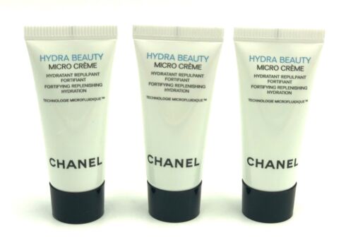 3 x Chanel Hydra Beauty Creme 5ml each,   5ml*3=15ml / 0.5 oz Total - Picture 1 of 2