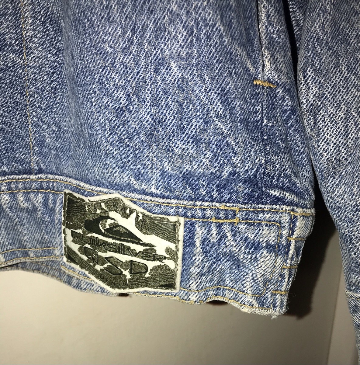 ジャケット・アウター Vintage quicksilver Surf salt water Vintage 1980s Surf Quicksilver QSD Salt Water Denim Coat