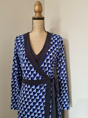M&S COLLECTION: TOLLES NEUES KLEID GRAFIKDRUCK BLAU-MARINE-TON  