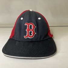 Boston Red Socks Flex Fit New Era Hat Red Blue MLB Sports Cap Small To Medium