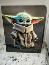 Star Wars, Din Grogu aka Baby Today.   12x8 Chromaluxe Imetal Art Print
