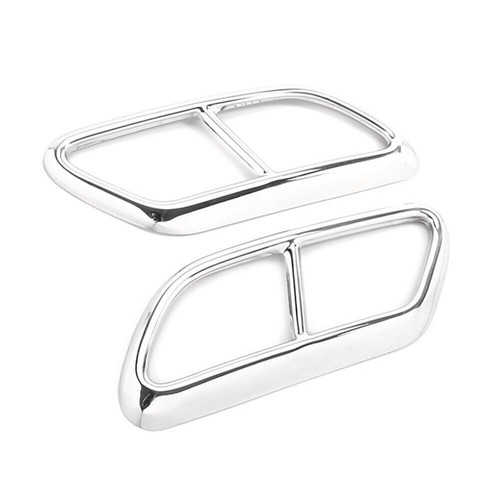 For Volvo V90 S90 2016-2020 Exhaust Muffler Tail Pipe Cover Trim Stainless Steel - Picture 5 of 7