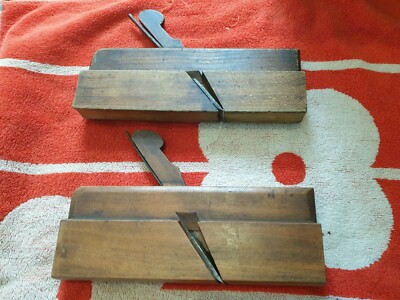 MATCHED PAIR Antique Vintage UNION FACTORY 1-1/4'' HOHL/ROUND Planes