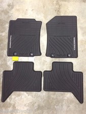2015 Tacoma Double Cab All Weather Rubber Floor Mats Pt908-35150-20 Oem Toyota 2015 Tacoma Double Cab All Weather Rubber Floor Mats Pt908-35150-20 Oem Toyota