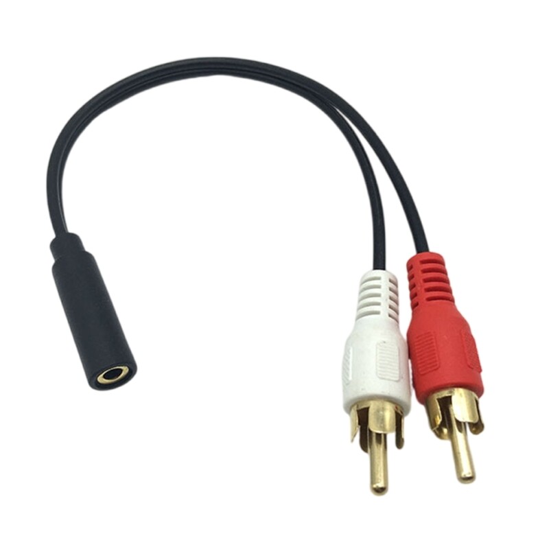 Adapter Cable 3.5mm Stereo Female to Double Male Cable Connector Wire