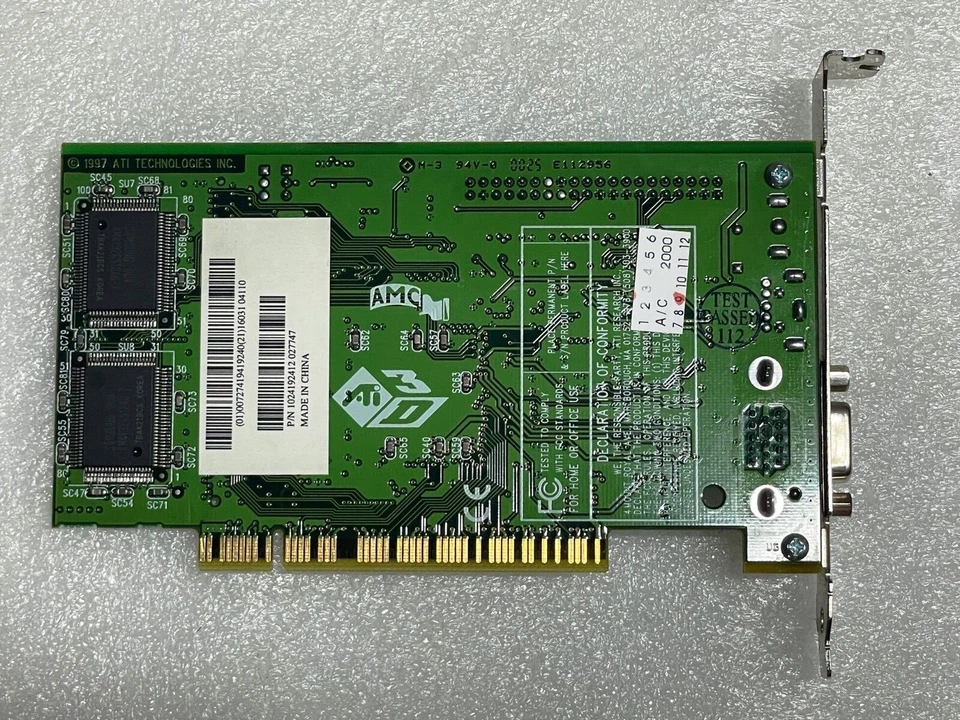 109-41900-10 CORNERSTONE ATI IMAGE ACCEL 4 PCI VIDEO CARD 3D RAGE PRO TURBO 215R - Image 2 of 4