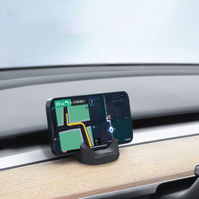  Dashboard Silicone Rubber Car Phone Holder No Trace Clip-on For Tesla Model 3 Y
