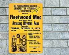 Fleetwood Mac Sign Aluminum Metal 8"x12" Garage Man Cave Classic Rock