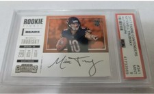 2017 CONTENDERS MITCHELL TRUBISKY ON CARD AUTO RC PSA 9 SP VARIATION RARE