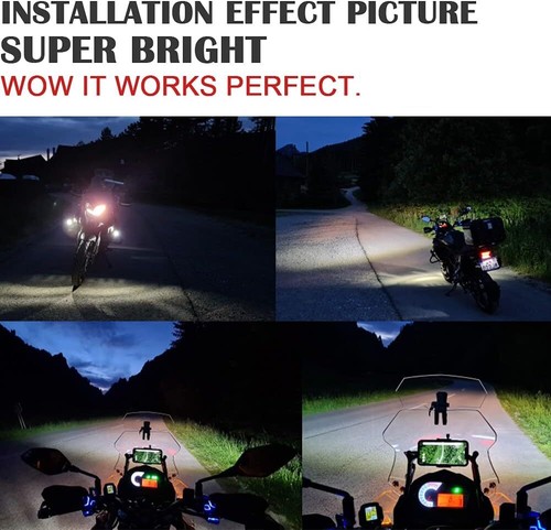LED Auxiliary Spot Fog Light Assembly Kit - Honda CRF1000L crf1100 Africa Twin - Picture 13 of 15