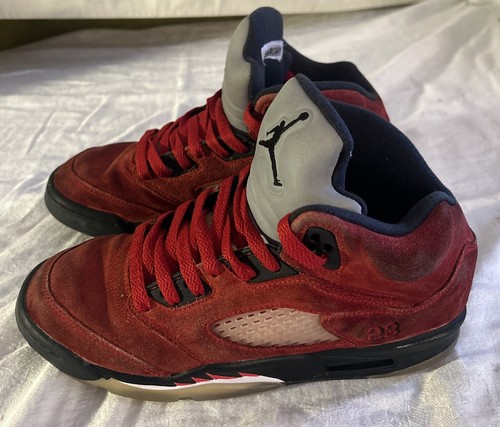 Size 6.5Y- Jordan 5 Retro Mid Raging Bull No Box Lightly Worn - Picture 5 of 17