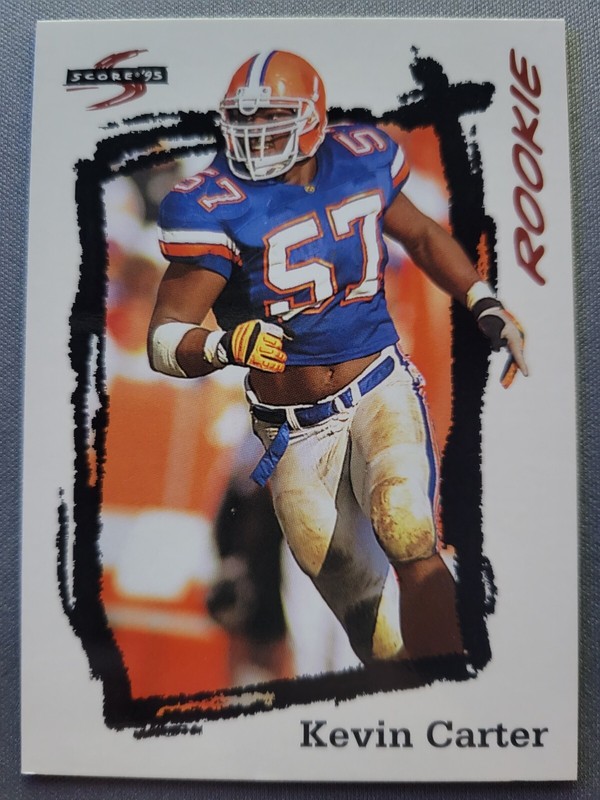 1995 Score Kevin Carter Rookie St. Louis Rams #247 Florida Gators Legend