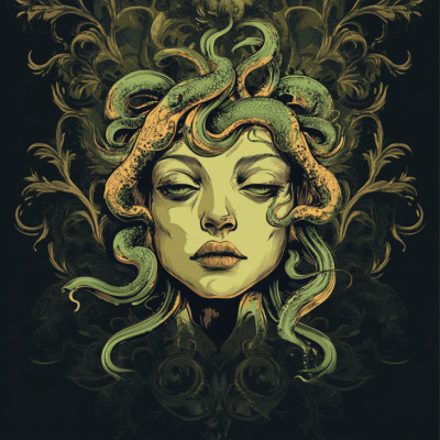 Wandtattoo Aufkleber Medusa Wandaufkleber