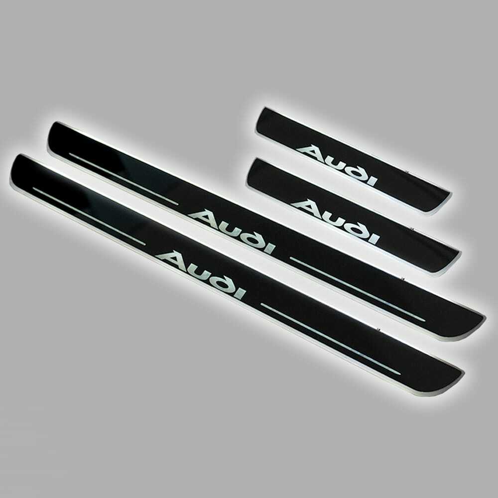 Audi LED Door Sill plates scuffs eBay