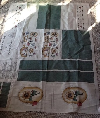 Vintage Dianna Marcum Ivy Garden Tote Bag Fabric  Project Panel New Sunbonnet