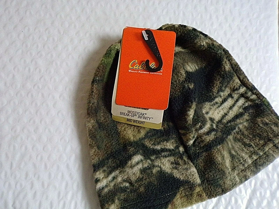 CABELAS MID-WEIGHT FLEECE BEANIE MOSSY-OAK BREAK-UP INFINITY. ORIGINAL CABELA - Image 4 of 4