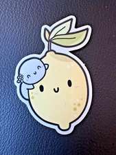 Lemony Emoti Sticker - The CoffeeMonsterz Co / thecoffeemonsterzco TCMC