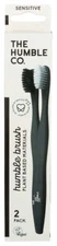 The Humble  Sensitive Toothbrush  White And Black  2 Ct