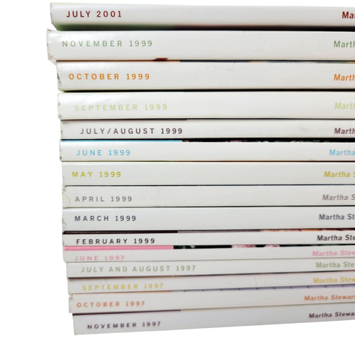 Martha Stewart Living Lot 15 Magazines 1997 1999 2001 w/ Recipe Cards - Picture 2 of 6