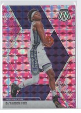 19-20 Mosaic Pink #10 De'Aaron Fox Base Kings