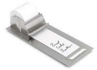 Blomus Muro Notepaper Roll Holder, Brushed Stainless Steel Calculator Paper Blomus Muro Notepaper Roll Holder, Brushed Stainless Steel Calculator Paper