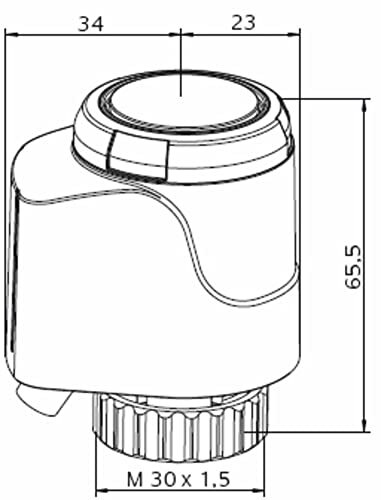 Heimeier Heimeier EMOtec Servomoteur 24 V, Fermé Sans Courant