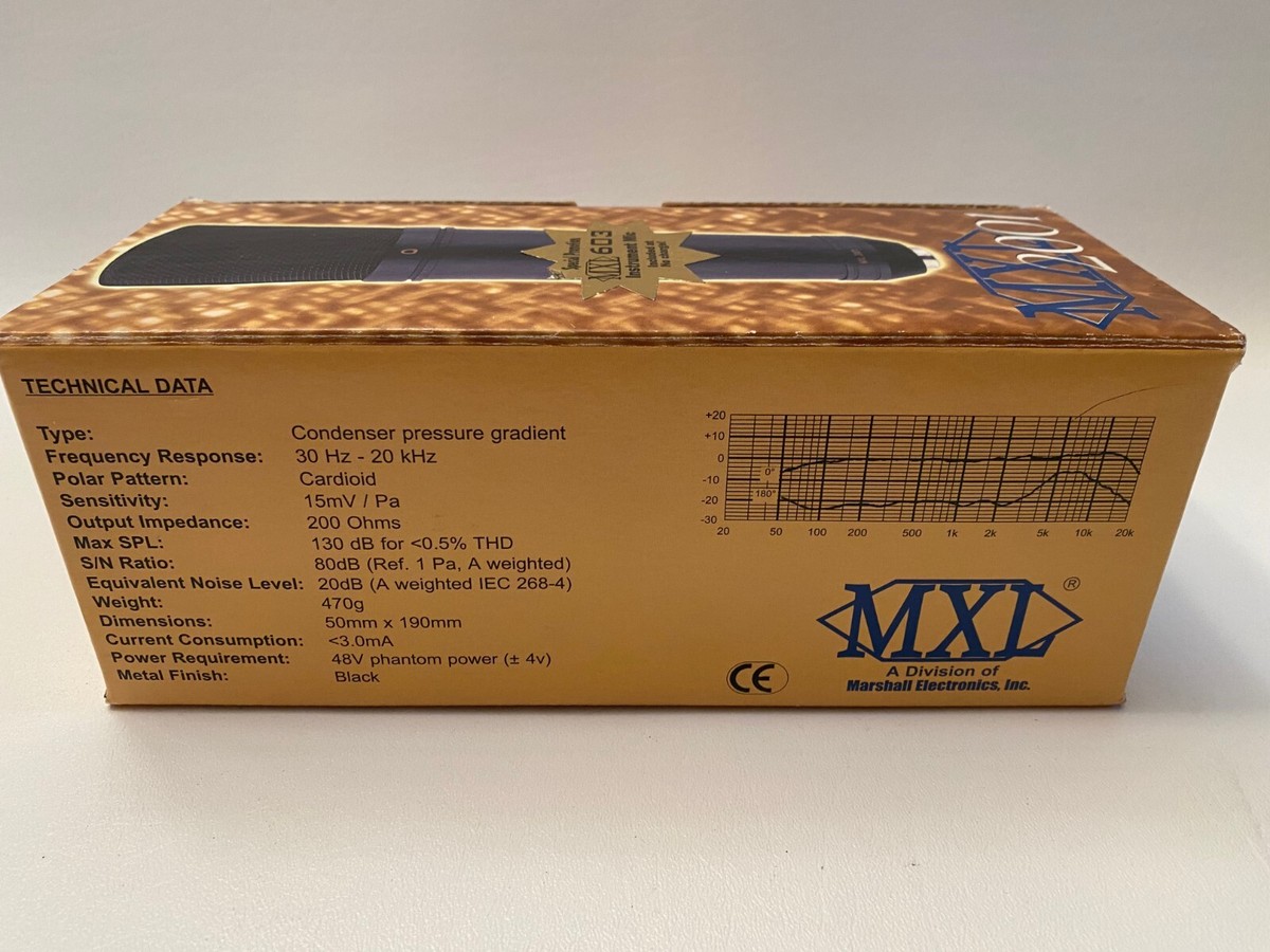 MXL 2001 Large Capsule Condenser Microphone & MXL 603S Instrument