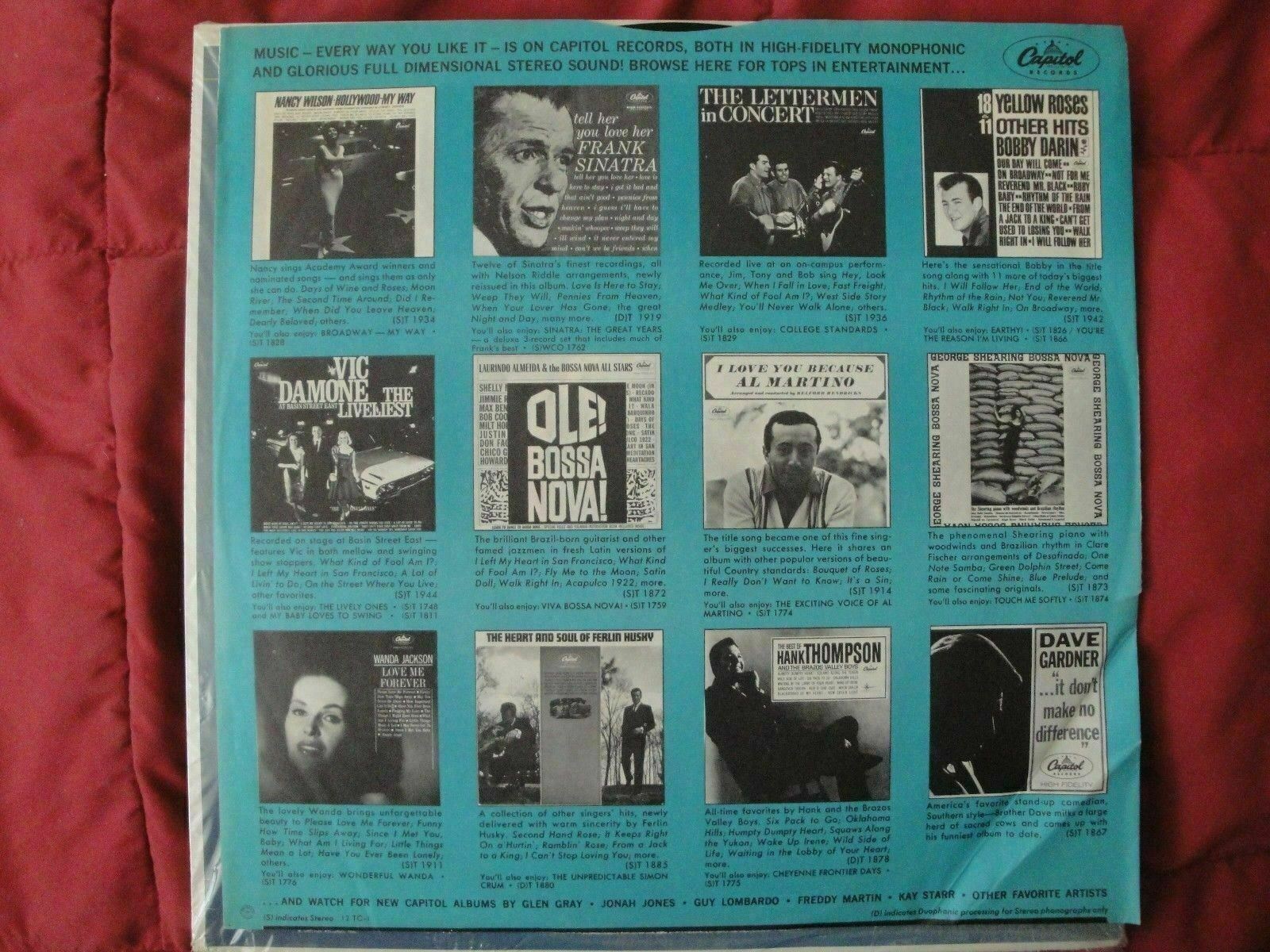 JONAH JONES "JAZZ BONUS" VINYL LP ORIGINAL 1962 CAPITOL RECORDS ST1773